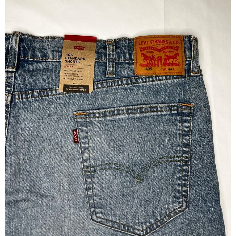 Levis Strauss & Co. 405 Standard Denim Shorts Light Wash W44 - Picture 3 of 10